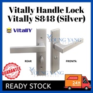 Vitally Aluminium Toilet Swing Door Lock Handle Toilet Bathroom Kitchen Door / Lock Vitally Handle L