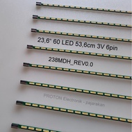 LG 24 inch 60 LED 3V SMD 53.5cm 4mm TV Backlight lamp, 6pin 45V socket. 238MDH_REV0.0 94V-0