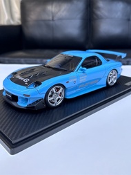IG 1: 18 Mazda RX7 Amemiya Modified Version FD3S RE Amemiya Resin Car Model Out of Print Model
