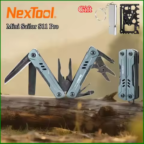 NexTool S11 Pro Mini Sailor Pliers 12-In-1 Multi Tool Pocket Knife Folding Tools Wire Cutters EDC Ca