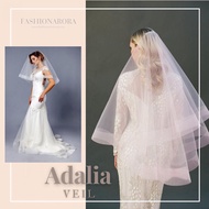 ADALIA WEDDING VEIL LONG [HORSEHAIR VEIL] VEIL NIKAH / VEIL TUNANG / VEIL KAHWIN / EXCLUSIVE VEIL / 