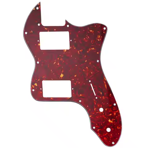 Musiclily Pro 12 Holes Covered HH Guitar Pickguard For USA/Mexico Fender 72 Tele Thinline Style Elec