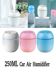 220/250ML Air Humidifier Essential Oil Ultrasonic Aroma Diffuser for Home Car Fogger Mist Maker with Night Lamp Face Steamer