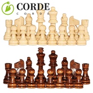 CORDE 32PCS Wooden Chess, 2.2 in Wooden Word Chess Set, Staunton International Delicate Standard Che