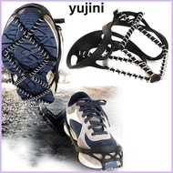 YUJINI Shoes Crampons, Shoe Covers Anti-Slip Ice Gripper Spike,  Walking Cleats Universal Spike Grip