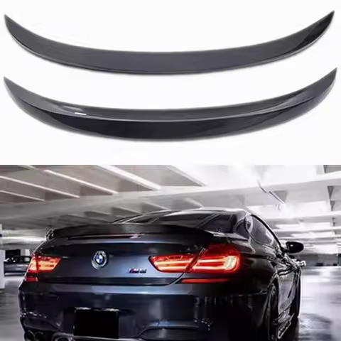 For BMW 6 Series F06 F12 4-door 2-door m6 Style Carbon Fiber Trunk Spoiler Wing 640i 640d 650i