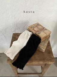 韓國 Aosta 兒童羅紋荷葉邊長褲 (S-XXL)