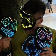 冷光線面具 發光線面具  V字仇殺萬聖節發光面具新款3D發光片面具Cold Light Mask Glow Light Mask V Vendetta Halloween Glow Mask New 