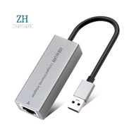 2500Mbps USB Network Adapter Ethernet Adapter 2.5Gbps Gigabit Lan USB C to RJ45 Network Card for Lap