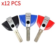 12Pcs New Blank Key Motorcycle Replace Uncut Keys For BMW F800R K1300GT K1200R R1200RT GS K1300R F65