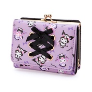 FRT Ready Stock Kuromi Pu Leather Short Wallet Zipper Waterproof Card Holder