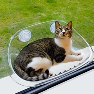 【Free-sun】ที่นอนแมวติดกระจก เปลแมวติดกระจก สีใส เห็นใต้ท้องแมว เปลแมว ที่นอนแมว
