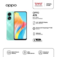 OPPO A78 4G Smartphone - 16(8+8)GB RAM + 256GB ROM | 6.4" FHD+ AMOLED Display | 67W SUPERVOOC | 8GB + 8GB Extended RAM