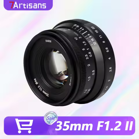7artisans 35mm F1.2 II APS-C Manual Focus Large Aperture Prime Lens for Sony E Fuji X Canon EF-M Nik