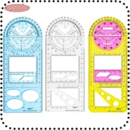 LIKE Multifunctional Geometric Ruler Plastic Architecture Supply High School Primary Drawing Ruler