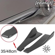 EDANAD Car Bumper Spoiler Rear Lip, Diffuser Carbon fibre Car Side Skirt Bumper Bars, Automobile Accessories Extensions Spoiler Splitter ABS Car Corner Bumper Guards Car