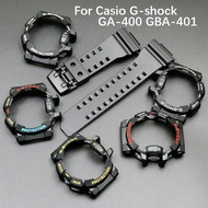 Silicone set, rubber strap + case Screws and tools For Casio G-SHOCK GA-400 GD-400 GBA401 watch Acce