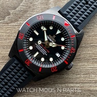 WMNP Seiko 62mas Gold enamel dial, water dives waffle strap GS Hands WMNP Seiko NH35