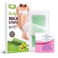 SUMAX Export English Packaging 40 Pieces Olive Hair Removal Wax Paper