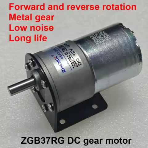 ZGB37RG DC Motor 12V 24V DC Gear Motor 2.5RPM/5RPM/10RPM/50RPM/100RPM/150RPM/200RPM/300RPM/550RPM/10