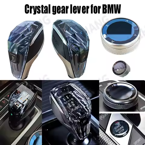 Crystal Gear Shift Handle For BMW F10 F20 F21 F22 F32 F33 F36 G30 Gear Shift Lever Head F06 F12 F13 