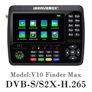iBRAVEBOX Max Satellite Finder Signal Meter For DVB-S/S2/S2X Receiver Sat Detector Builtin 4000mAh B