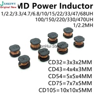 20PCS Inductor CD32 CD43 CD54 CD75 CD105 SMD Power Inductance 2R2 2.2 3.3 4.7 6.8 10 UH 100UH 150UH 