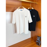 PRADA Summer Short-Sleeved T-Shirt Large Size Classic Style Sports Style Printed T-Shirt High-End We