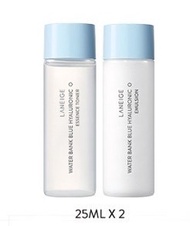 LANEIGE 蘭芝  水酷修護基礎旅行兩件組 化妝水乳液(醒肌露25ML+導入液25ML) 1組