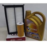 KIA CARNIVAL 2.2 DIESEL 16y -19y , SORENTO UM 2.2 DIESEL AIR FILTER + OIL FILTER + KOYOMA 5W30 SEMI 