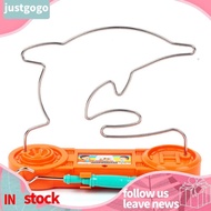 justgogo Electric Buzz Toy Maze Game Wire Skill Board Family for Children Adults