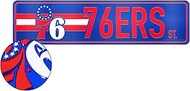 Rico Industries NBA Basketball Philadelphia 76ers Standard Laser Cut Acrylic Street Sign 3.5” X 14.2