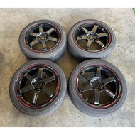 RAYS ENG Sport Rim 18X8J 5X112 Sport Rim 18” Halfcut Used 🇯🇵