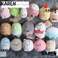 KAREN SAN-X Sumikko Gurashi Girls Kids Toy Japan Sushi Stuffed 3.15'' Funny Cute Creature Corner Doll Small Keychain