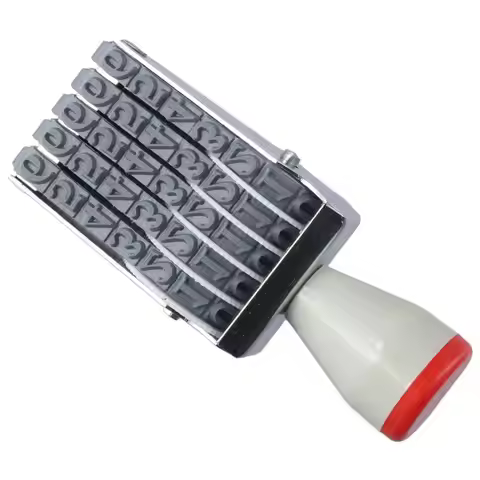 DIY 3 ,4 or 5 Digit Number Number Stamp Personalized Changeable Roller Stamps Business Stamps Office