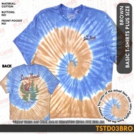 Plus Size TShirt Round Neck Cotton Tie Dye 03 Color Brown code TSTD03BRO