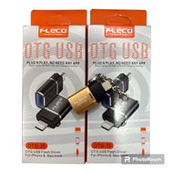 Fleco Otg Female USB to Lighting Port Apple Iphone Ipad