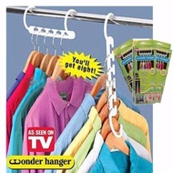 SHOPP INN 8 Pieces Portable Space Saver Wonder Magic Hanger