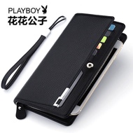 【现货2024新款】Playboy mens wallets mens long handbags mens mobile phone bag card bag clutch bag mens mul