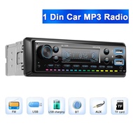 Yours MO-Single Din Car Stereo with Bluetooth FM Radio Receiver MP3 Player Audio Music System AUX US