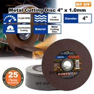 Blueshark Metal Cutting Disc 4" X 1.0mm 25pcs / Angle Grinder 1.0mm X 105mm Cut Off Wheel Stainless 