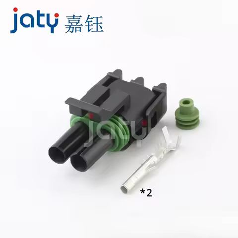 JATY 1set 2-pin DJ3021Y-2.5-11/21 Delphi Plug 12010973 (12015792) Male and Female Car Waterproof Con