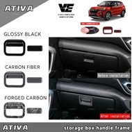 Vemart perodua Ativa car storage box Handle frame cover interior accessories