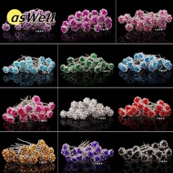 ASWELL 20PCS Hair Clips  Wedding Engagement Rhinestone