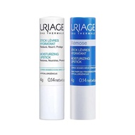 URIAGE lip balm lip care Uriage small white tube plum scent Uriage moisturizing exfoliating lightens lip lines