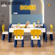 Building Block Assembly Solid Wood Toy Table Compatible with Lego Cartoon Table Table Game Baby Larg