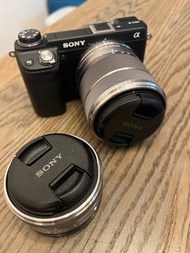 sony nex 6 body + 18-55 kit lena + 16mm wide angle