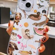 Dog Element TPU Fashion Phone Case Dog Element TPU Fashion 1pc Personalized Hot Dog Graphic Transpar