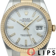 Rolex Datejust 41 Men's Watch Oyster Datejust 41 126333 Box Warranty K18YG/SS Men's Watch White Poli