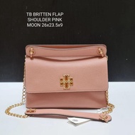 Tas Tory Burch Original - Tb Britten Flap Shoulder Pink Moon Cf